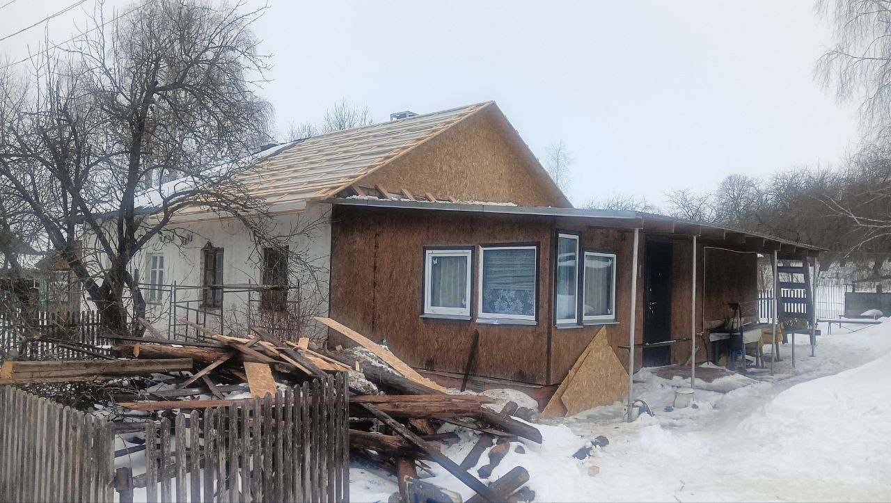 Монтаж кровли из OSB-плит — зимний объект